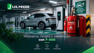 Extintor f-500 para baterías de litio
